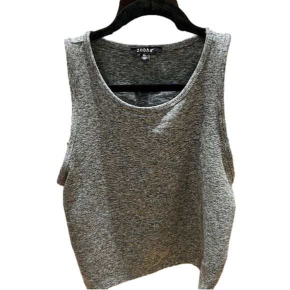 Nordstrom Zobha Cropped Gray Tank - Picture 1 of 3